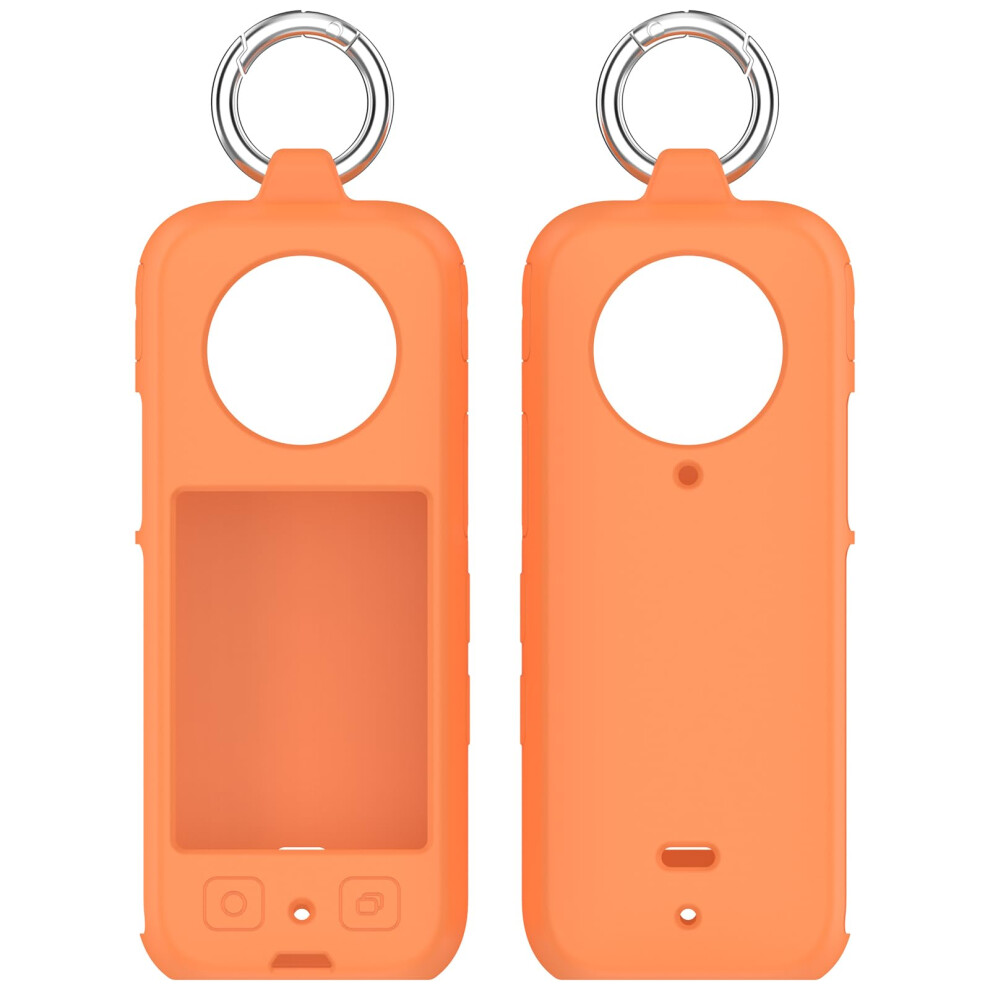Silicone Protective Case For Insta360 X4, Scratchresistant Camera Cover With Precise Fit And Full Access Orange 9365369138834