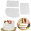 Cake Scraper Set 3 Pcs Plastic Smoother Tools for Easy Cake Decorating and Baking 3