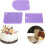 Cake Scraper Set 3 Pcs Plastic Smoother Tools for Easy Cake Decorating and Baking 2