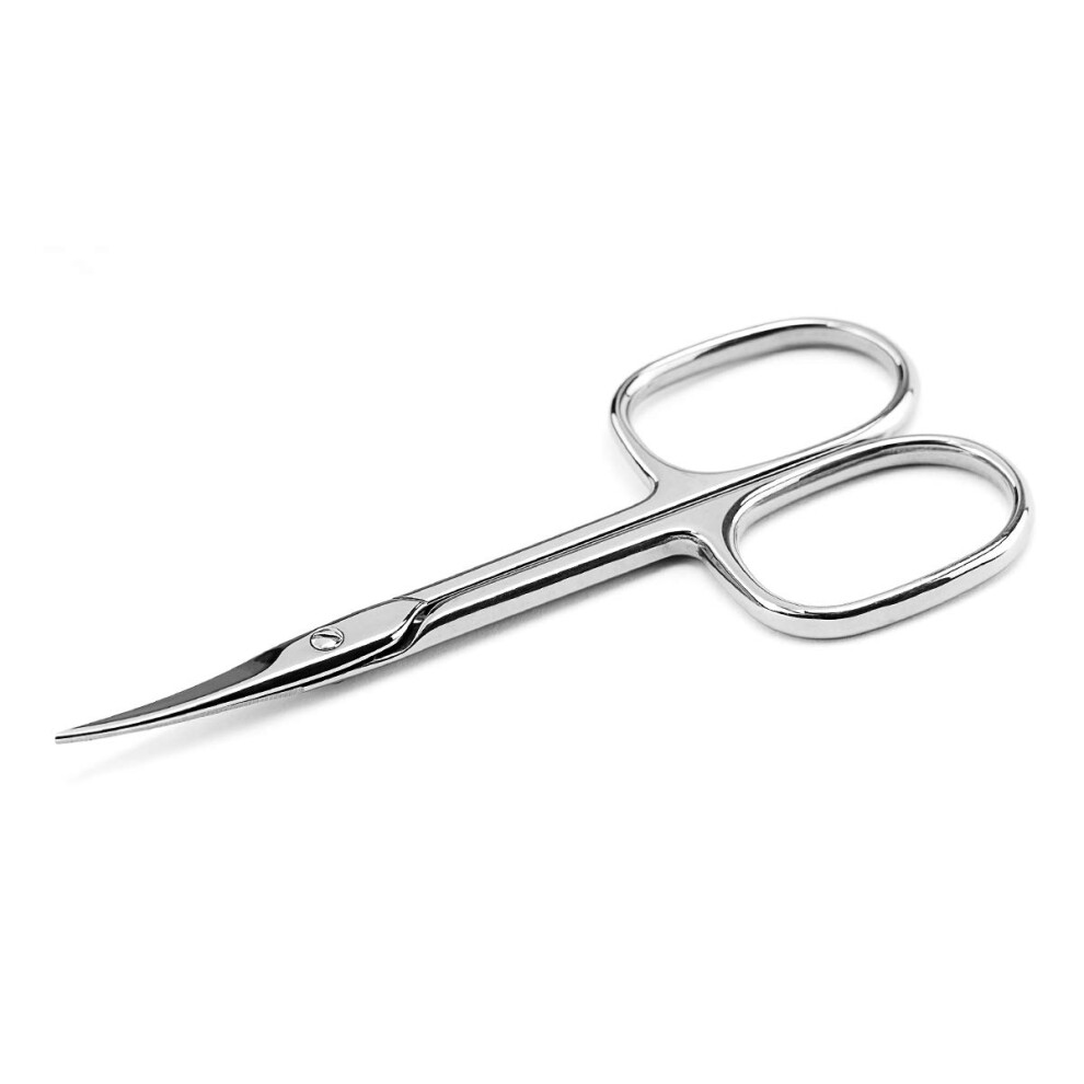 Manicure Scissors Stainless Steel Curved Blade for Cuticle Nail Eyebrow Eyelash Trimming