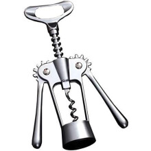 Wine Bottle Opener Multifunction Zinc Alloy Corkscrew with Stopper for Red Wine and Beer Silver