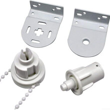 Roller Blind Replacement Parts Kit for 28mm 32mm Tubes with Long Bead Chain and Heavy Duty Brackets