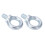 Galvanized M20 Eyebolts Heavy Duty Lifting Ring Bolts 2PCS 6