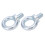 Galvanized M20 Eyebolts Heavy Duty Lifting Ring Bolts 2PCS 8