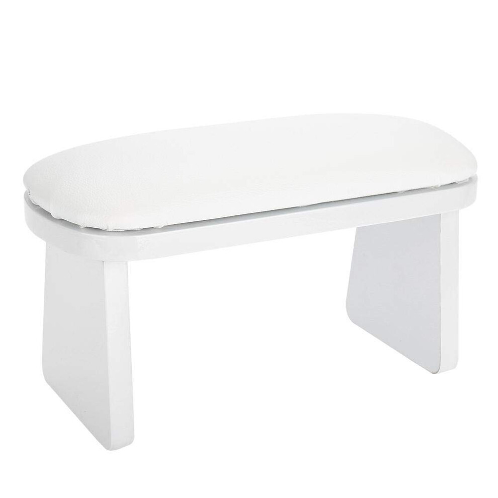 White Manicure Hand Rest Cushion For Nail Technician With Comfortable Ergonomic Height,