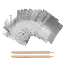 Gel Nail Polish Remover Set with 100 Precut Foil Nail Wraps for Fast Mess Soak Off