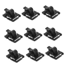 10pcs 360 Swivel Hydration Tube Clips with Secure Lock, Water Bladder Hose Holders for Hiking and Camping