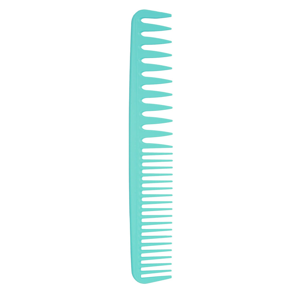 Hair Styling Comb with Dual Teeth Design, Ergonomic Wide and Fine Tooth Comb for Salon Travel Home Green