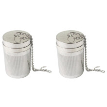 Lot de 2 passoires à thé en acier inoxydable, réutilisables, pour théière, filtres à épices et feuilles de thé, accessoires de cuisine, 4 x 6