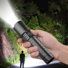 Donemore LED Safety Hammer Flashlight, High Lumens Rotating Zoom, Portable Escape Tool with Detachable Design