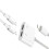 2 in 1 Lightning Adapter / Splitter compatible with iPhone 7/8/X White 2