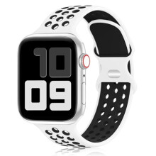 Kompatibel med Apple Watch-armband 49 mm, 44 mm, 45 mm, 42 mm, 41 mm, 38 mm, 40 mm för iWatch 8 SE, 7 6 5 Ultravit svart