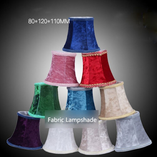 Abat-jour en tissu LILA violet 2