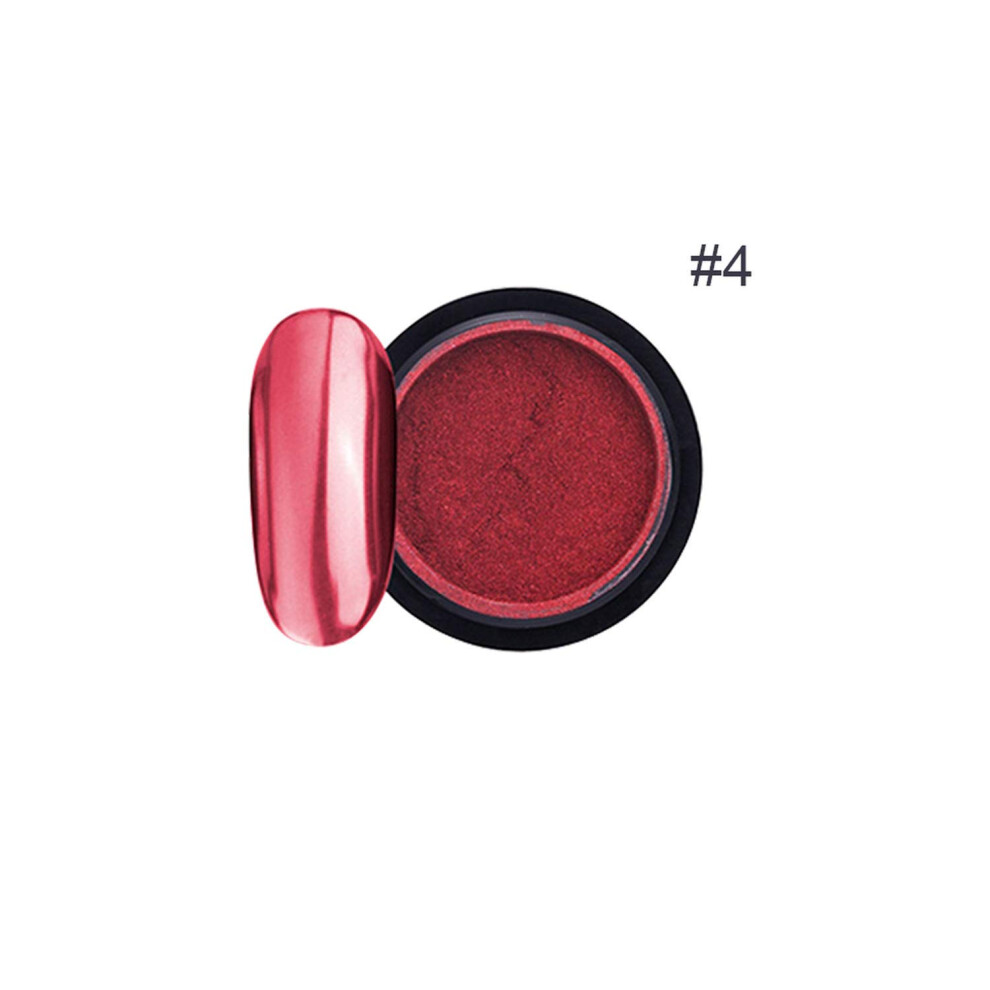 Nail Glitter Powder 0.2g Chrome Nail Pigment for DIY Manicure Gel Polish Smooth Coverage