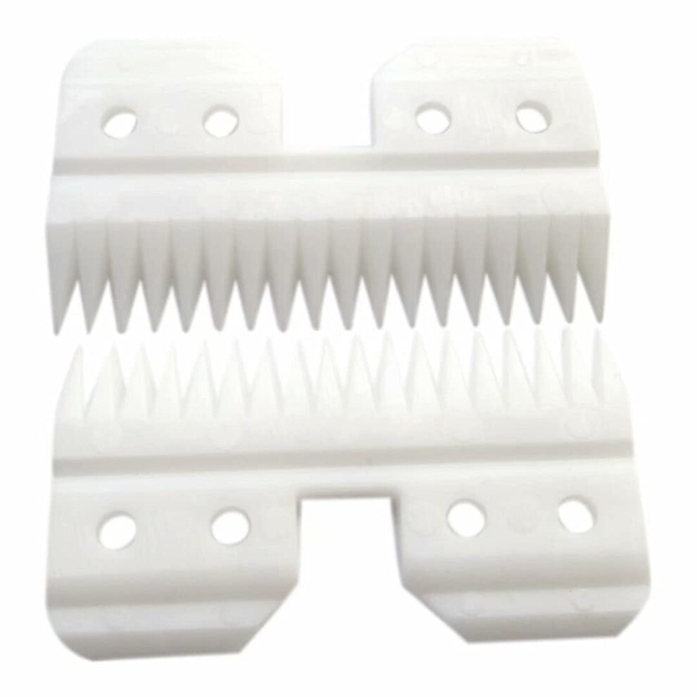 18 Teeth Ceramic Clipper Blade Replacement for Andis Wahl Oster Fast Feed A5 AG Series 2pcs