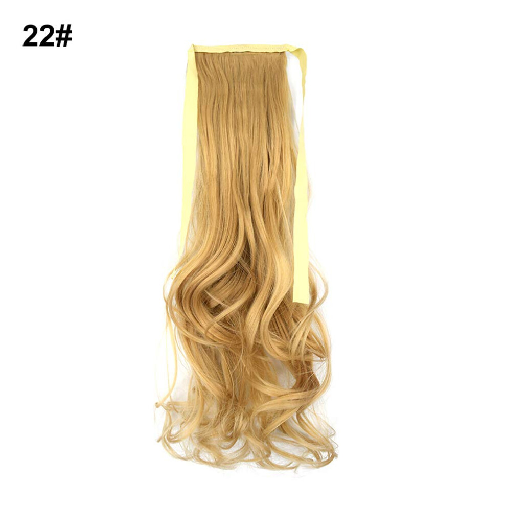 Unisex Curly Ponytail Extension 20 Inch Synthetic Clip In Hairpiece With Secure Wraparound Base For Women