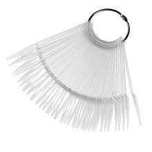 40Pcs Clear Acrylic Nail Tips Half Transparent UV Gel French Manicure Extension False Nails