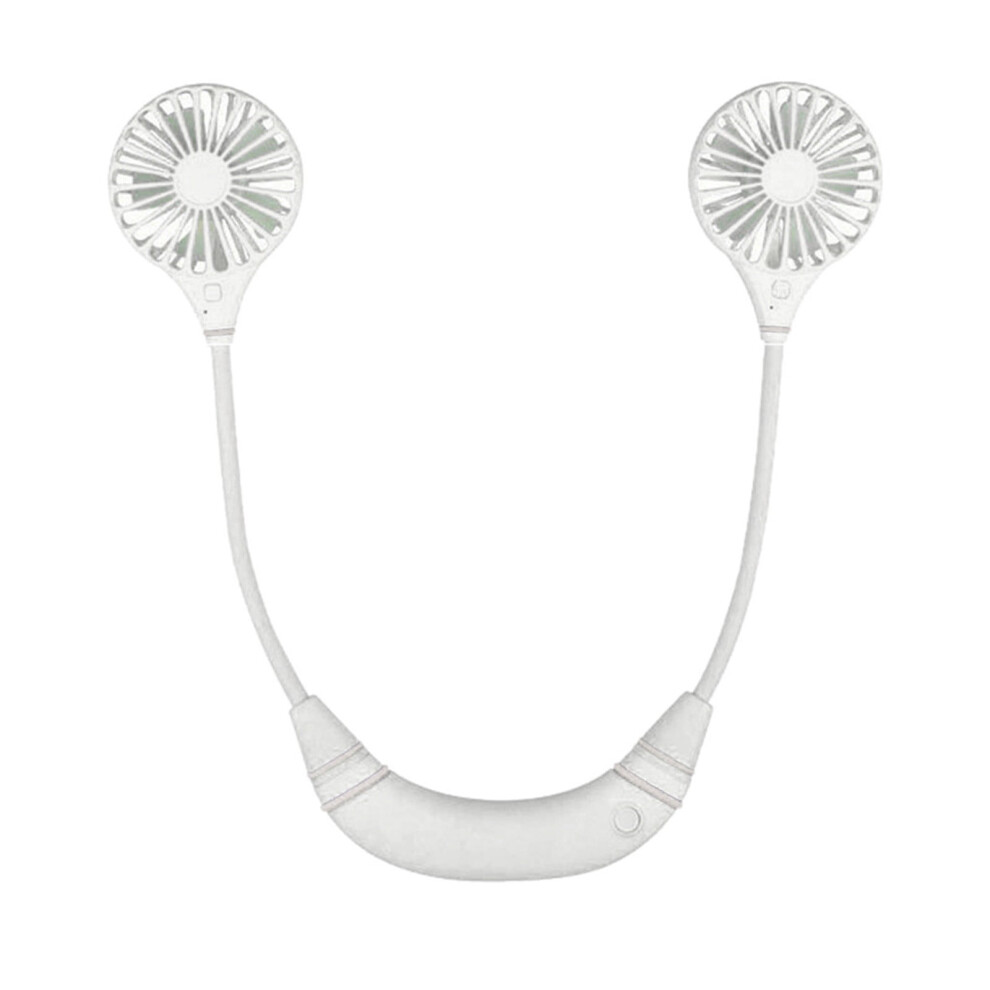 Aurigate Mini Portable Fan Portable Led Usb Rechargeable Neckband Lazy Neck Hanging Style Light 9773935421080