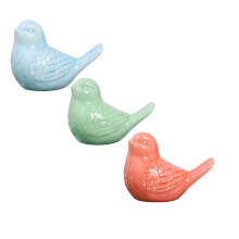 Leuke keramische vogeltjes toiletdoppen voor de onderkant van het toilet, decoratieve dieren toiletdeksels, schroefdeksels voor het toilet, grappige
