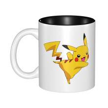 Pokemon Ceramic Mug 11 Oz, Cute Coffee Cup for Men & Women, Compatible with Christmas Holiday Gift, Unique Design with Handle