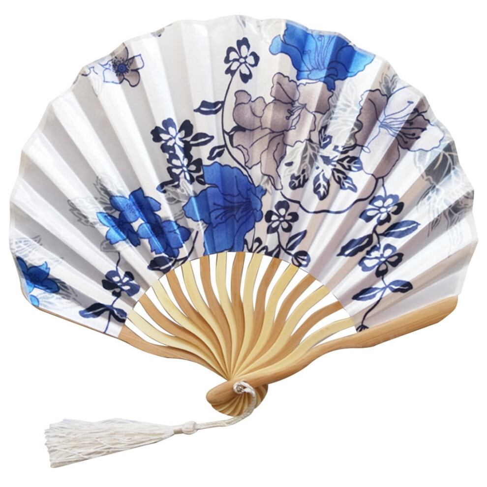Folding Fan Hand Held Fans Silk Bamboo Folding Fans Handheld Folded Fan For Wedding G 9773935424036