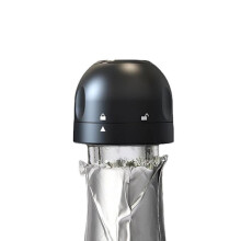 Korken für Wein & Champagner - Champagnerflasche / Flasche / Weinflasche, Schwarz, 2er-Pack