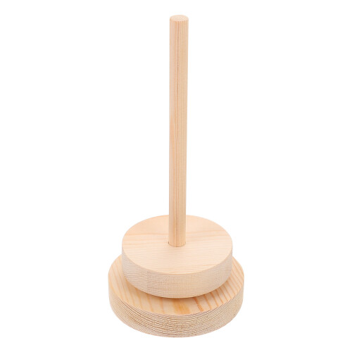 1Pc Wooden Thread Holder Yarn Ball Rack Rotatable Yarn Storage Holder for Home