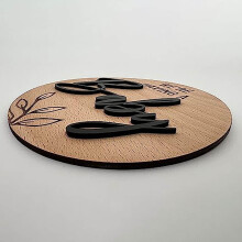 Opruiming! YOBOLK Kamerdecoratie 'WE KRIJGEN EEN BABY' Geboortebordje - 30 cm ronde decoratie