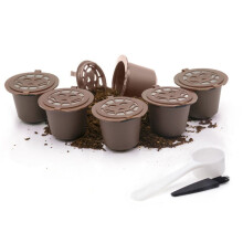 Fymall3Piece Återanvändbara Påfyllningsbara Kaffekapselfilter för Nespresso