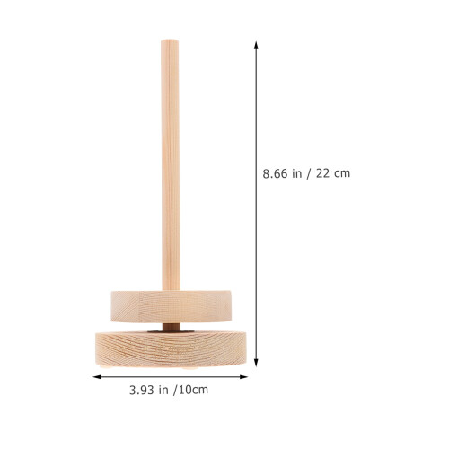 1Pc Wooden Thread Holder Yarn Ball Rack Rotatable Yarn Storage Holder for Home 2