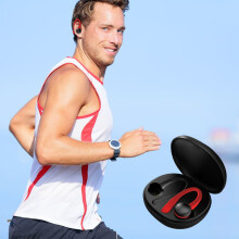 Engros Kiplyki True Wireless Bluetooth 5.0 Sports-øretelefoner, IPX4 Vanntett, Stereolyd, Innebygd Mikrofon, Kompatible med iPhone og Android