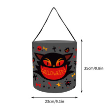 Halloween-karkkipussit, karkkipussit, uudelleenkäytettävät ämpärit lasten juhlatarvikkeille - paha kissa (1 kpl)