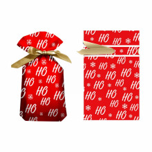 Sacs cadeaux de Noël XIUH en vrac, lot de 50 sacs cadeaux réutilisables en plastique pour les fêtes - Compatibles avec les décorations de Noël