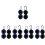10Stk Tragbarer Elastischer Golfballhalter Bunt Mit Breitem 7