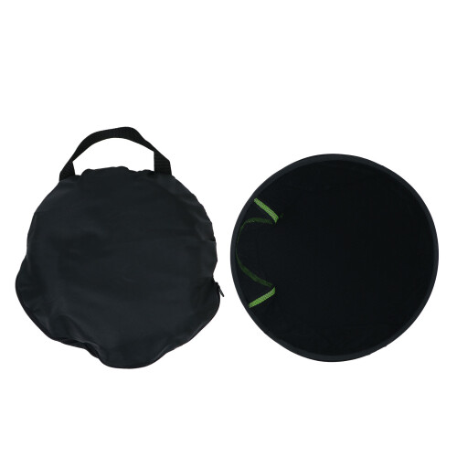 2Pcs Black Folding Drying Net Accessory with Zippered Mesh Layers