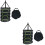 2Pcs Black Folding Drying Net Accessory with Zippered Mesh Layers 7