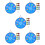 5Sets Kinder Spielzeug Doppelseitiges Goo Ball Board Wurfplatte 9