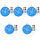 5Sets Kinder Spielzeug Doppelseitiges Goo Ball Board Wurfplatte 4