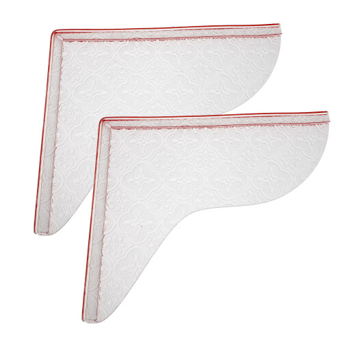 2Paare Transparente - Und Badewannenspritzschutz Langlebig 2