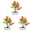 3 kunstbonsai granatapfelbaum mit topf, tischdekoration 4