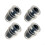 4Pack Hydration Pack Bite Valve Sleeves Replacement Soft Silicone Mouthpiece Universal Fit Black 1