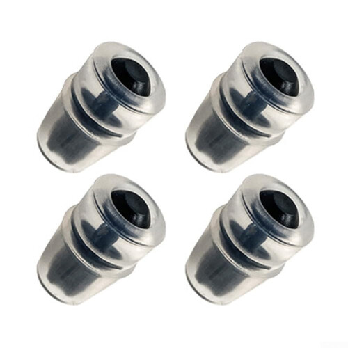 4Pack Hydration Pack Bite Valve Sleeves Replacement Soft Silicone Mouthpiece Universal Fit Black