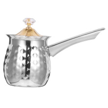 Milk Frothing Pitcher 400ml Stainless Steel Milk Jug with Lid for Latte Art and Espresso