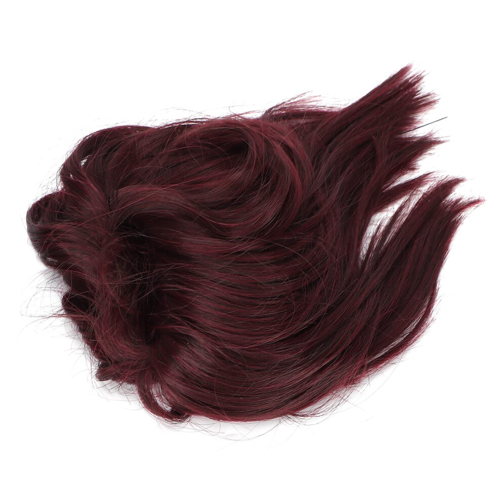 Unisex Fluffy Updo Ponytail Hairpiece With Instant Volume Boost, Heat Resistant Bun For Party Q17wine