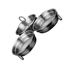 Nonstick Stainless Steel Egg Poacher Pan with HeartShaped Cups for Home Breakfast and Camping