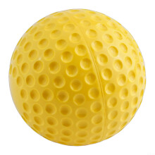 Dimpled Training Baseballs 12 Inch Bright Yellow Polyurethane Pitching Machine Balls for Practice