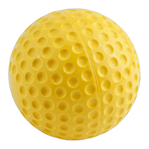 Practice Baseballs 12 Inch Yellow Dimpled Polyurethane for Pitching Machine and Training Drills