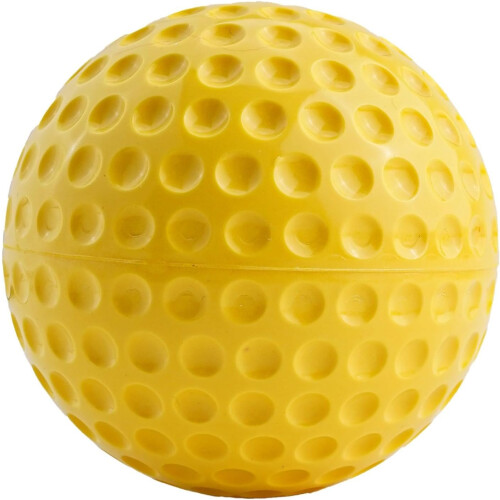 Practice Baseballs 12 Inch Yellow Dimpled Polyurethane for Pitching Machine and Training Drills 2