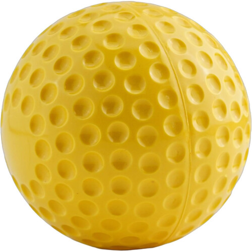 Practice Baseballs 12 Inch Yellow Dimpled Polyurethane for Pitching Machine and Training Drills 1