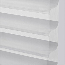 Zebra Roller Blinds Light Filtering UV Protection Dual Layer Shades for Home Office 120x120cm Grigio